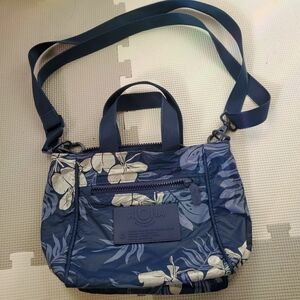 Blue Floral Women's Bag Aloha Collection Crossbody Floral Tote